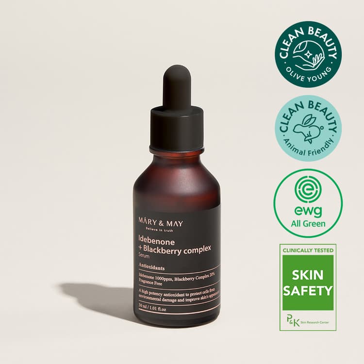 Idebenone and Blackberry Complex Serum - Przeciwstarzeniowe Serum z Idebenonem - 30ml - Mary&May