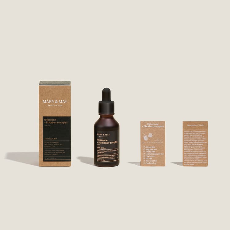 Idebenone and Blackberry Complex Serum - Przeciwstarzeniowe Serum z Idebenonem - 30ml - Mary&May