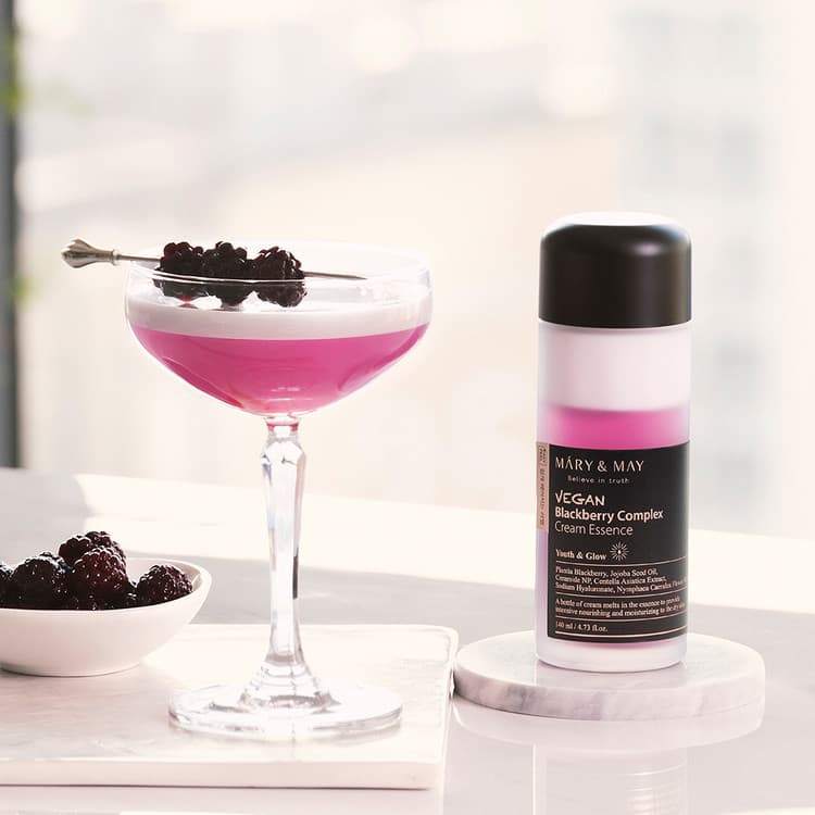 Vegan Blackberry Complex Cream Essence - Wielofunkcyjna Kremowa Esencja - 140ml - Mary&May