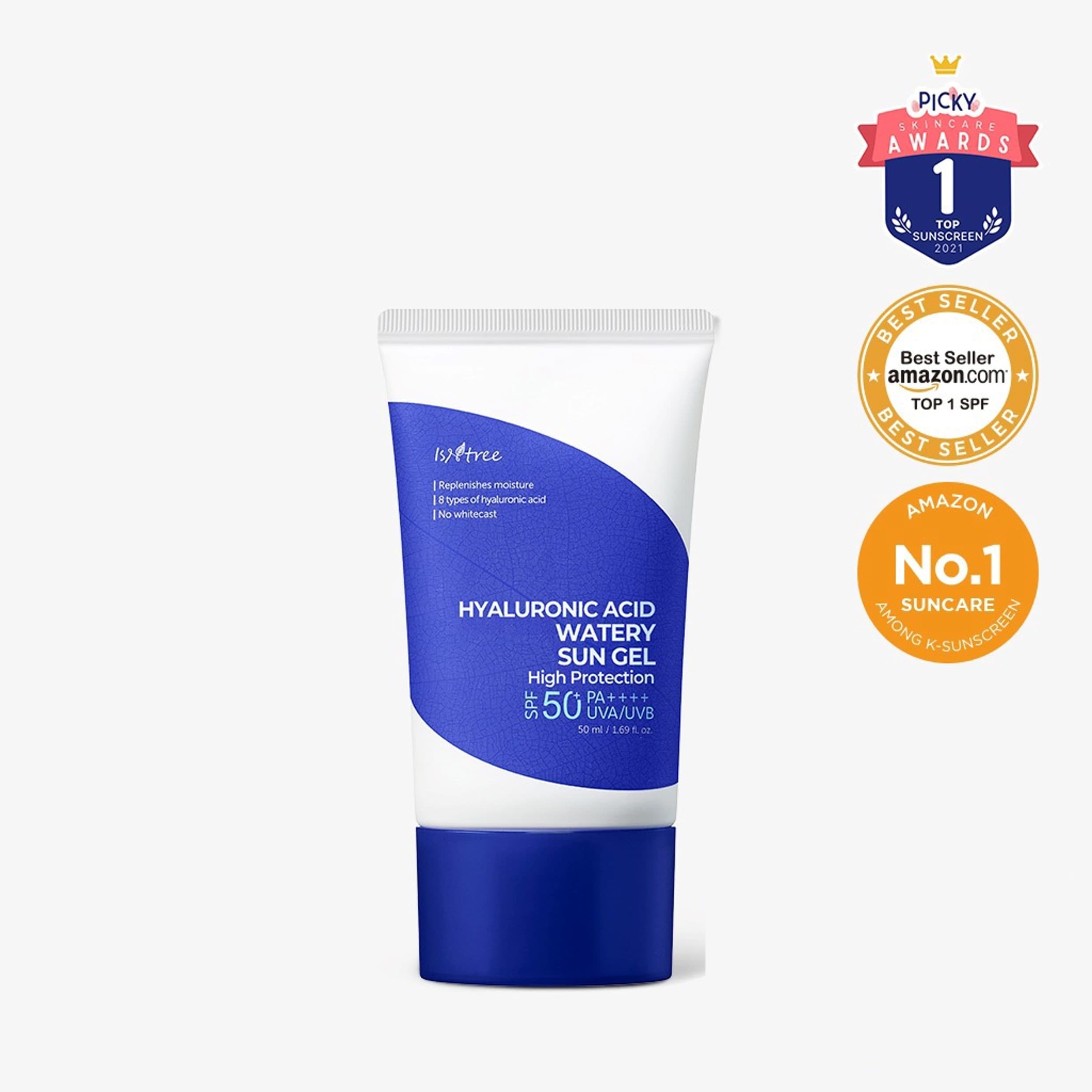 Hyaluronic Acid - Watery Sun Gel 2szt - Lekki Krem Ochronny do Twarzy - 50ml - Isntree