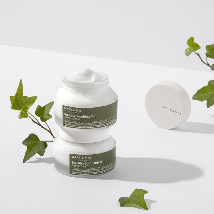Sensitive Soothing Gel Cream - Łagodzący Krem Redukujący Podrażnienia - 70 g - Mary&May