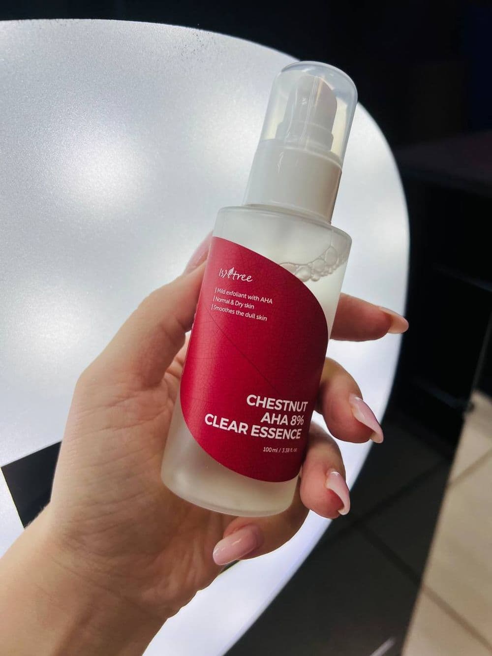 Chestnut AHA 8% Clear Essence - Esencja do Twarzy z Kwasem Mlekowym i Glikolowym - 100ml - Isntree