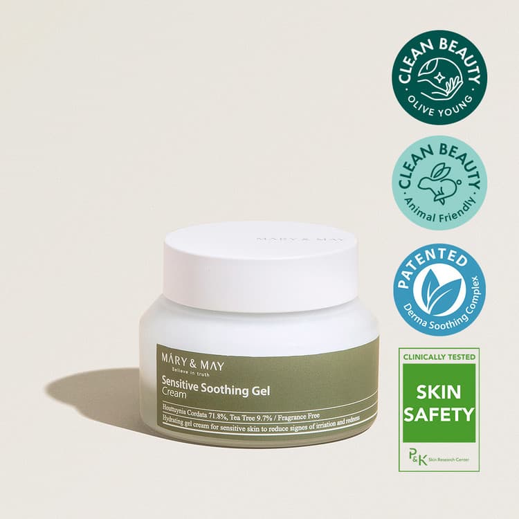 Sensitive Soothing Gel Cream - Łagodzący Krem Redukujący Podrażnienia - 70 g - Mary&May